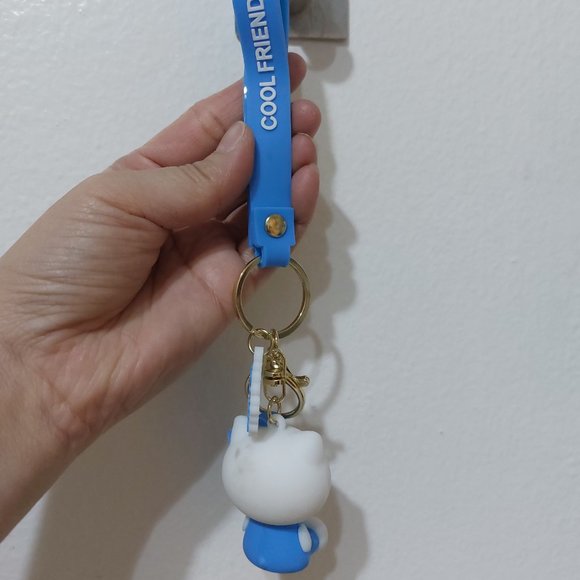 Hello Kitty Keychain Blue Heaven Kawaii Family Cute Family Cool Friends Bag Clip - Picture 4 of 6